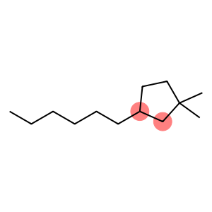 1,1-Dimethyl-3-hexylcyclopentane