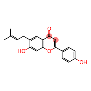 4H-1-Benzopyran-4-one,7-hydroxy-2-(4- hydroxyphenyl)-6-(3-methyl-2-butenyl)-