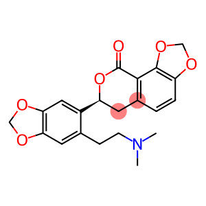 (S)-7-[6-[2-(Dimethylamino)ethyl]-1,3-benzodioxol-5-yl]-6,7-dihydro-9H-1,3-dioxolo[4,5-h][2]benzopyran-9-one