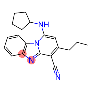 1-(cyclopentylamino)-3-propylbenzo[4,5]imidazo[1,2-a]pyridine-4-carbonitrile