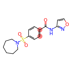 Benzamide, 4-[(hexahydro-1H-azepin-1-yl)sulfonyl]-N-3-isoxazolyl-