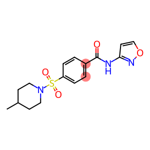 4-[(4-methylpiperidin-1-yl)sulfonyl]-N-(1,2-oxazol-3-yl)benzamide