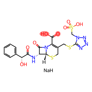 disodium (6R,7R)-7-{[(2R)-2-hydroxy-2-phenylacetyl]amino}-8-oxo-3-({[1-(sulfonatomethyl)-1H-tetrazol-5-yl]sulfanyl}methyl)-5-thia-1-azabicyclo[4.2.0]oct-2-ene-2-carboxylate