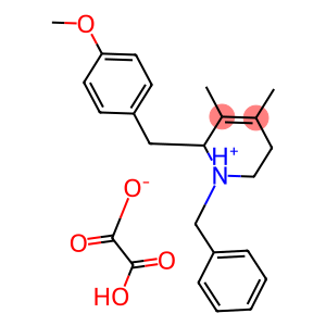1-benzyl-1,2,5,6-tetrahydro-2-[(4-methoxyphenyl)methyl]-3,4-dimethylpyridinium hydrogen oxalate