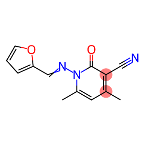 1-{[(E)-furan-2-ylmethylidene]amino}-4,6-dimethyl-2-oxo-1,2-dihydropyridine-3-carbonitrile