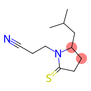 1-Pyrrolidinepropanenitrile,  2-(2-methylpropyl)-5-thioxo-