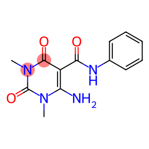 6-Amino-1,2,3,4-tetrahydro-1,3-dimethyl-2,4-dioxo-N-phenyl-5-pyrimidinecarboxamide