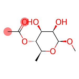 ba-L-Mannopyranoside, methyl 6-deoxy-, 4-acetate (9CI)