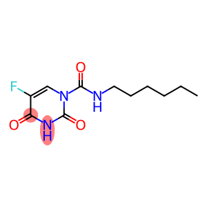 3,4-dihydro-2,4-dioxo-5-fluoro-n-hexyl-1(2h)-pyrimidinecarboxamid