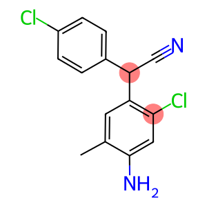 4-Amino-2-chloro-α-(4-chlorophenyl)-5-methylbenzeneacetonitrile
