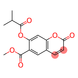 7-(2-Methyl-1-oxopropoxy)-2-oxo-2H-1-benzopyran-6-carboxylic acid methyl ester