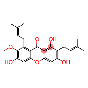 Xanthen-9-one, 1,3,6-trihydroxy-7-methoxy-2,8-bis(3-methyl-2-butenyl)- (8CI)