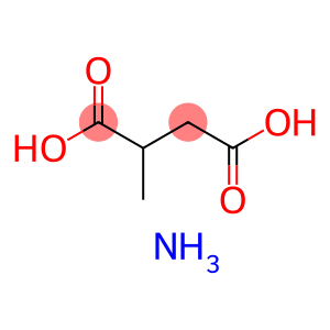 Butanedioic acid, 2-methyl-, ammonium salt (1:)