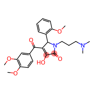 4-(3,4-dimethoxybenzoyl)-1-[3-(dimethylamino)propyl]-3-hydroxy-5-(2-methoxyphenyl)-1,5-dihydro-2H-pyrrol-2-one