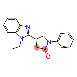 4-(1-ethyl-1H-benzimidazol-2-yl)-1-phenyl-2-pyrrolidinone