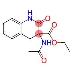 3-acetylamino-2-oxo-1,2,3,4-tetrahydro-quinoline-3-carboxylic acid ethyl ester