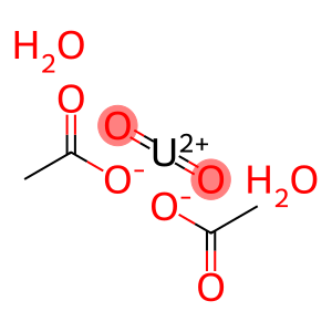 bis(aceto-o)dioxo-uraniudihydrate