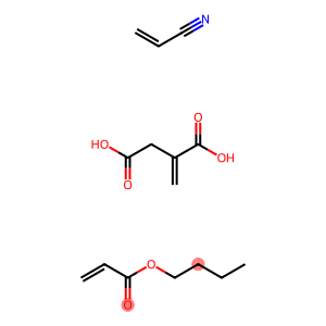 亚甲基丁二酸与2-丙烯酸丁酯和2-丙烯腈的聚合物