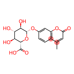 2H-1-Benzopyran-2-one, 7-(beta-D-glucopyranuronosyloxy)-4-methyl-