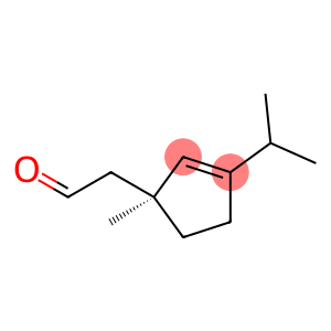 2-Cyclopentene-1-acetaldehyde,1-methyl-3-(1-methylethyl)-,(1S)-(9CI)