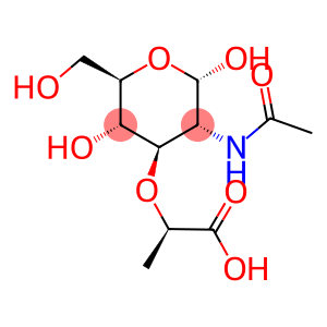 2-ACETAMIDO-2-DEOXY-3-O-[D-1'-CARBOXYETHYL]-D-GLUCOPYRANOSE