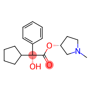 Benzeneacetic acid, α-cyclopentyl-α-hydroxy-, (3R)-1-methyl-3-pyrrolidinyl ester, (αR)-
