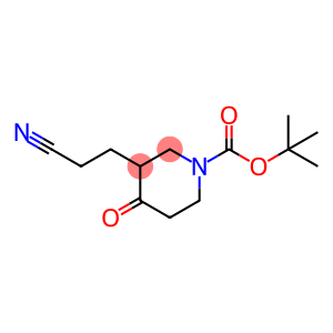 tert-Butyl 3-(2-cyanoethyl)-4-oxopiperidine-1-carboxylate