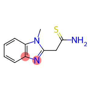 2-(1-methylbenzimidazol-2-yl)ethanethioamide