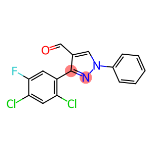 1H-Pyrazole-4-carboxaldehyde,3-(2,4-dichloro-5-fluorophenyl)-1-phenyl-