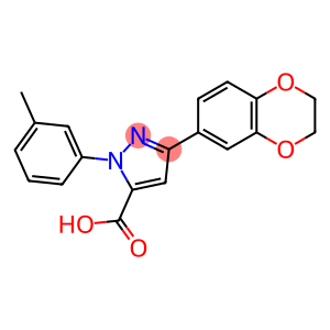 3-(2,3-DIHYDRO-1,4-BENZODIOXIN-6-YL)-1-(3-METHYLPHENYL)-1H-PYRAZOLE-5-CARBOXYLIC ACID