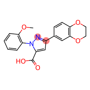 3-(2,3-DIHYDROBENZO[B][1,4]DIOXIN-7-YL)-1-(2-METHOXYPHENYL)-1H-PYRAZOLE-5-CARBOXYLIC ACID