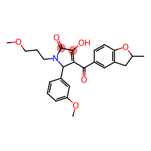 3-hydroxy-5-(3-methoxyphenyl)-1-(3-methoxypropyl)-4-[(2-methyl-2,3-dihydro-1-benzofuran-5-yl)carbonyl]-1,5-dihydro-2H-pyrrol-2-one
