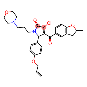 5-[4-(allyloxy)phenyl]-3-hydroxy-4-[(2-methyl-2,3-dihydro-1-benzofuran-5-yl)carbonyl]-1-[3-(4-morpholinyl)propyl]-1,5-dihydro-2H-pyrrol-2-one