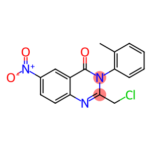 4(3H)-Quinazolinone, 2-(chloromethyl)-3-(2-methylphenyl)-6-nitro-