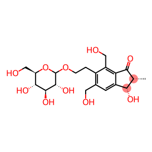 (2S,3S)-6-[2-(β-D-Glucopyranosyloxy)ethyl]-2,3-dihydro-3-hydroxy-5,7-bis(hydroxymethyl)-2-methyl-1H-inden-1-one