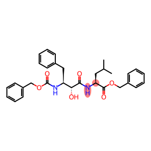 L-Leucine, N-[2-hydroxy-1-oxo-4-phenyl-3-[[(phenylmethoxy)carbonyl]amino]butyl]-, phenylmethyl ester, [R-(R*,S*)]- (9CI)