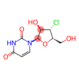 1-(3'-chloro-3'-deoxyarabinofuranosyl)uracil
