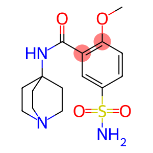 Benzamide, 5-(aminosulfonyl)-N-1-azabicyclo[2.2.2]oct-4-yl-2-methoxy-