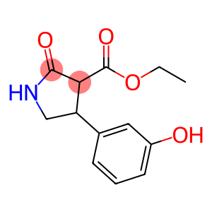 3-Pyrrolidinecarboxylic acid, 4-(3-hydroxyphenyl)-2-oxo-, ethyl ester