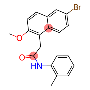 2-(6-bromo-2-methoxy-1-naphthyl)-N-(2-methylphenyl)acetamide