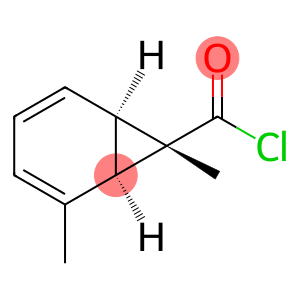 Bicyclo[4.1.0]hepta-2,4-diene-7-carbonyl chloride, 2,7-dimethyl-, (1alpha,6alpha,7alpha)- (9CI)