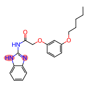 N-(1H-benzimidazol-2-yl)-2-[3-(pentyloxy)phenoxy]acetamide