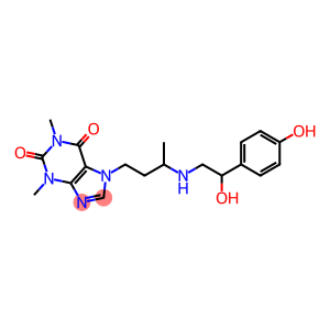 7-[3-[[2-Hydroxy-2-(p-hydroxyphenyl)ethyl]amino]butyl]theophyline