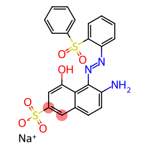 6-Amino-4-hydroxy-5-[[2-(phenylsulfonyl)phenyl]azo]-2-naphthalenesulfonic acid sodium salt
