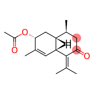 3α-Acetoxy-6βH-cadina-4,7(11)-dien-8-one