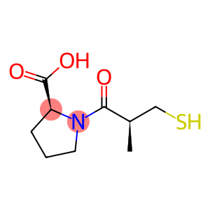 (2S)-1-[(2S)-2-methyl-3-sulfanylpropanoyl]pyrrolidine-2-carboxylate