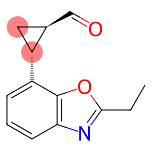 Cyclopropanecarboxaldehyde, 2-(2-ethyl-7-benzoxazolyl)-, (1R,2R)-