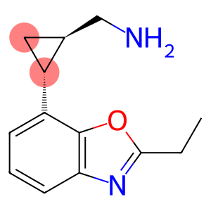 Cyclopropanemethanamine, 2-(2-ethyl-7-benzoxazolyl)-, (1R,2R)- (9CI)