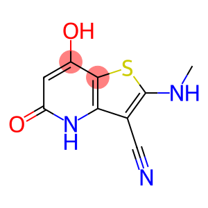 Thieno[3,2-b]pyridine-3-carbonitrile, 4,5-dihydro-7-hydroxy-2-(methylamino)-5-oxo- (9CI)