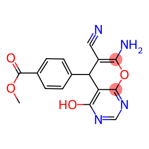 methyl 4-(7-amino-6-cyano-4-hydroxy-5H-pyrano[2,3-d]pyrimidin-5-yl)benzoate